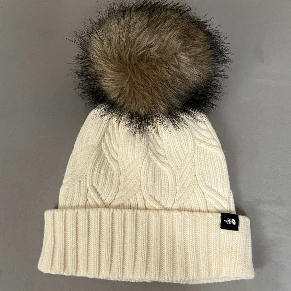 The North Face Oh Mega Fur Pom Beanie